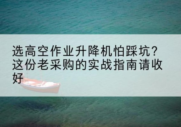 博望高空作业升降机厂家推荐-选高空作业升降机怕踩坑？这份老采购的实战指南请收好